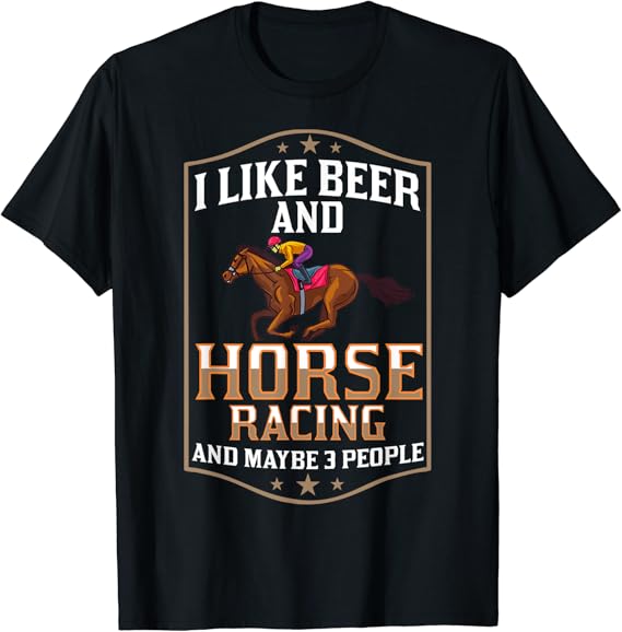 Horse Racing Race Track Number Derby TShirt Amazon.co.uk Fashion